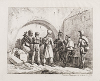 KG 01505
<br/>
Franse krijgsgevangenen
<br/>
<em>Klein, Johann Adam (1792-1875)</em>